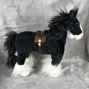 Disney Pixar Brave Angus Horse Plush Stuffed Animal Black White 12 Inch 201320